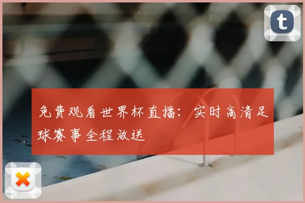 免费观看世界杯直播：实时高清足球赛事全程放送